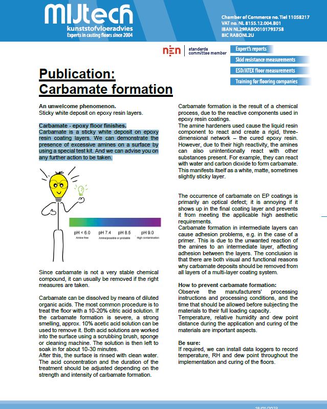 Publication Carbamate formation